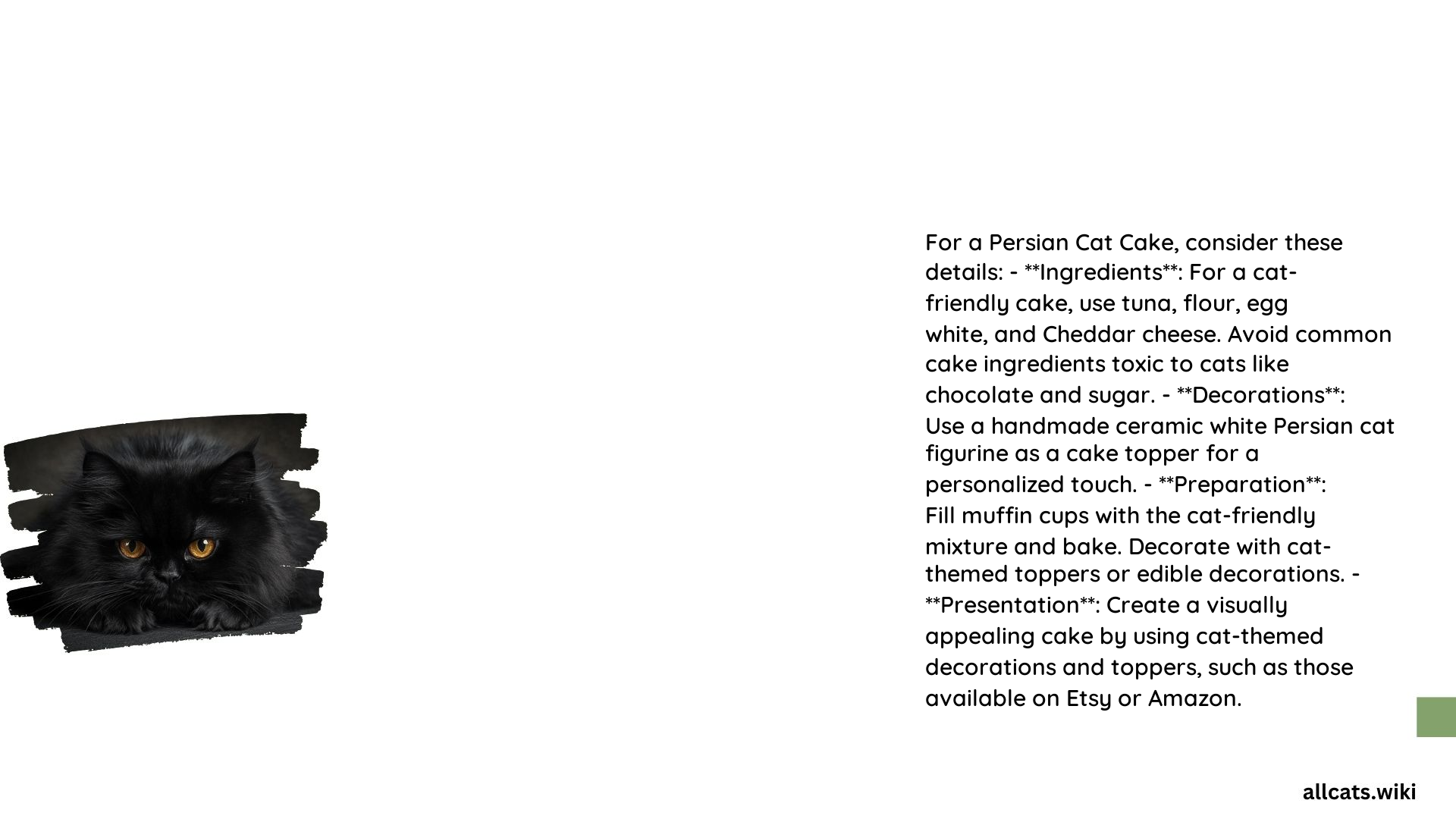 Persian Cat Cake 1
