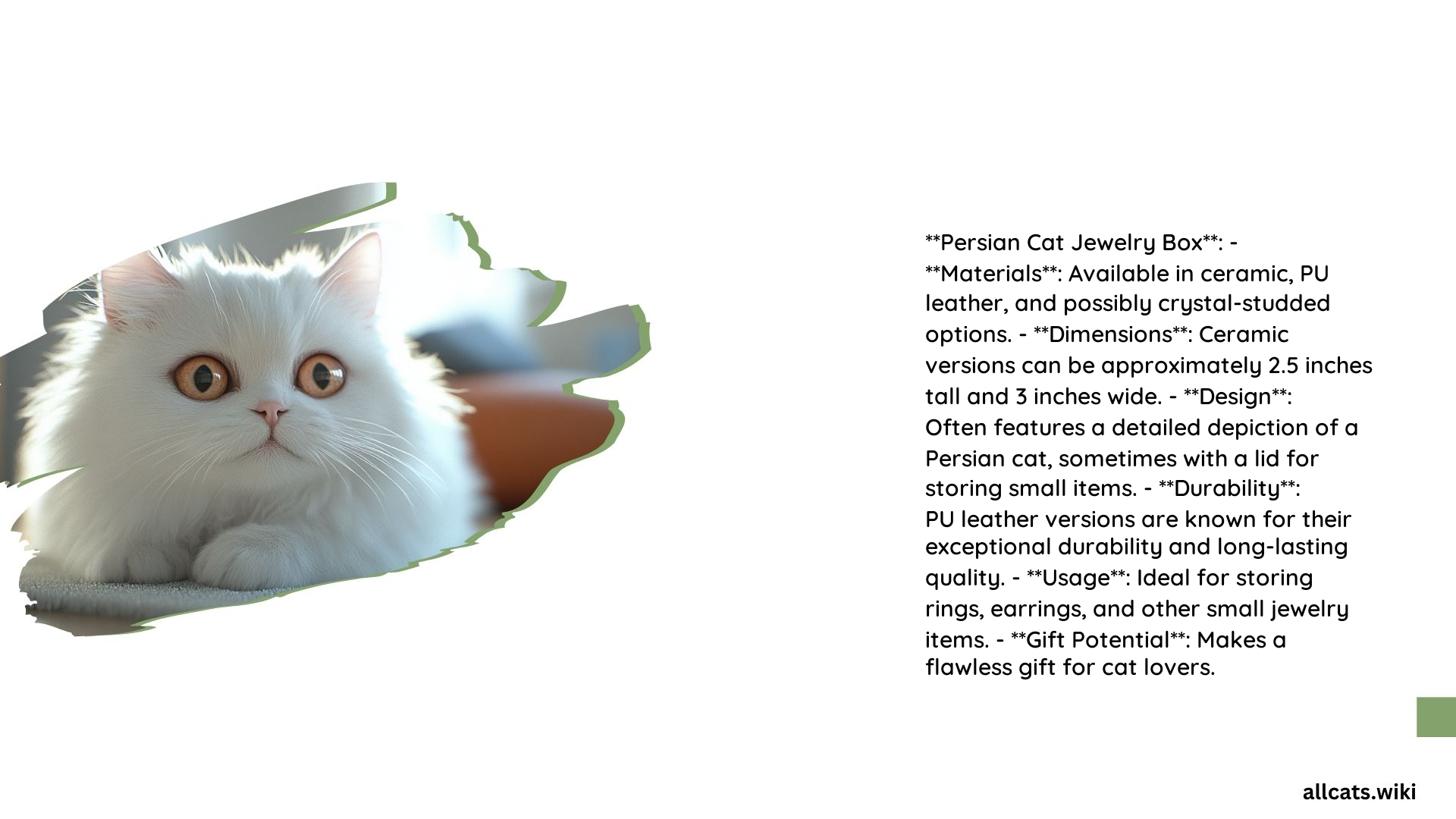 Persian Cat Jewelry
